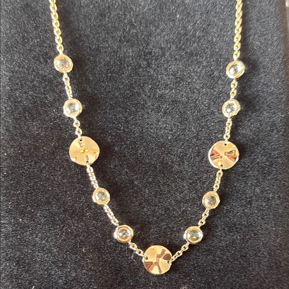 Ippolita *Rose Gold Necklace 18" Wavy Disc & Quartz Stone - Picture 6 of 11